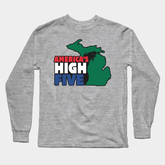 America's High Five Long Sleeve T-Shirt by ZombieNinjas